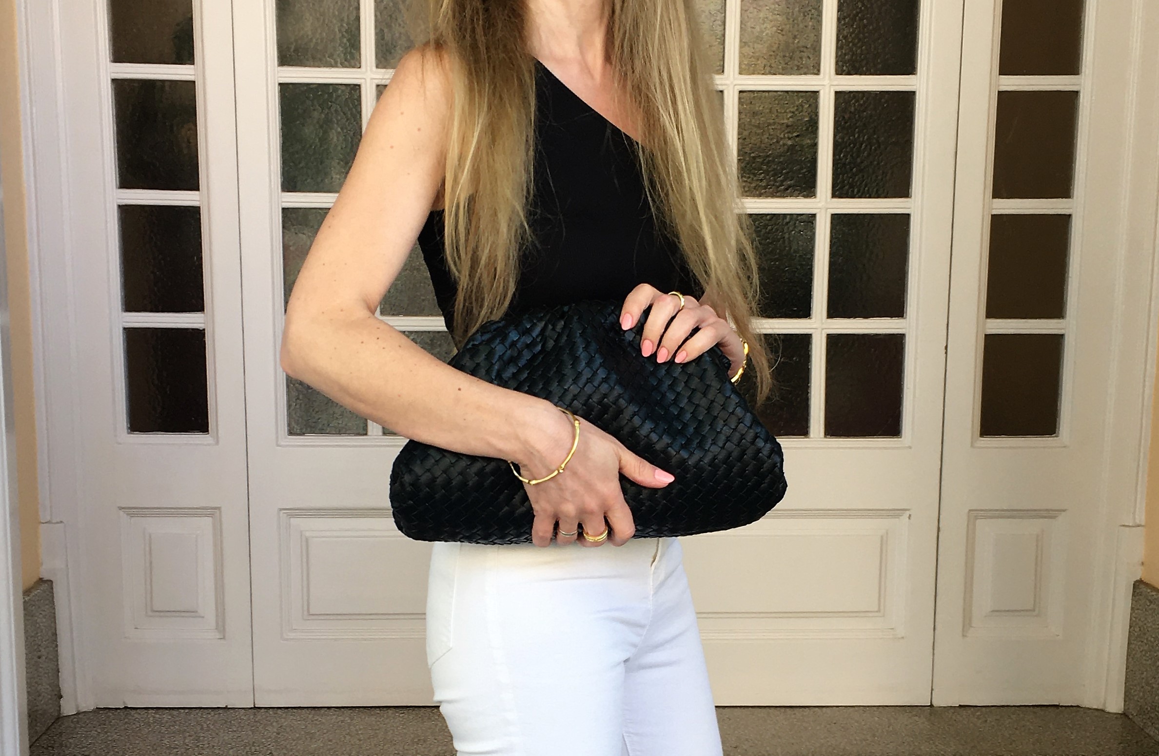On trend: the woven leather bag