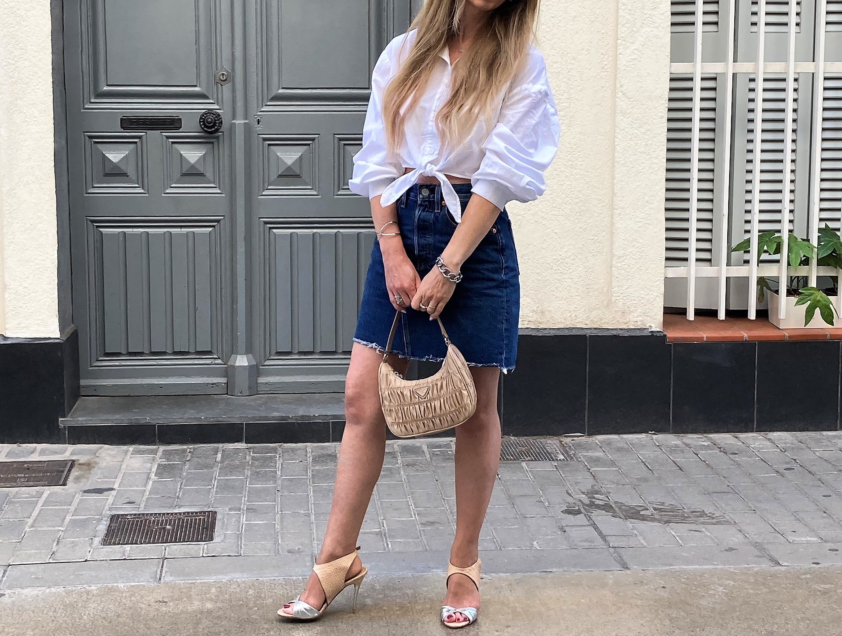 The modern way to wear a white shirt